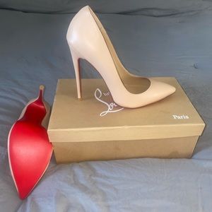 Christian Louboutin Kate Nude Heels!